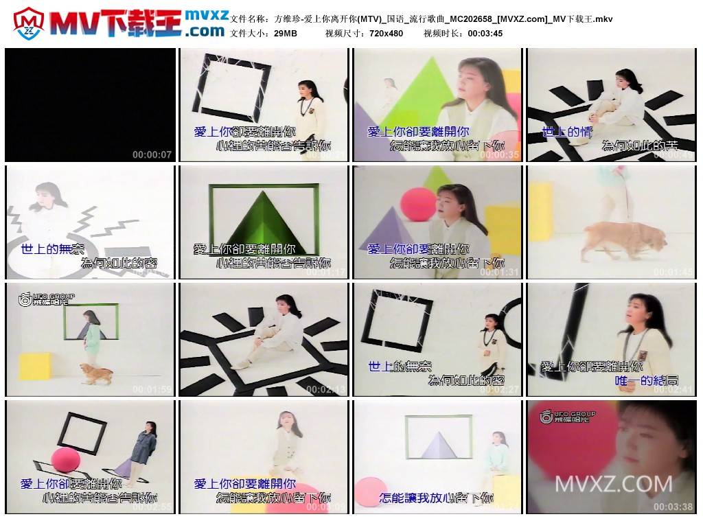 方维珍-爱上你离开你(MTV)_国语_流行歌曲_MC202658